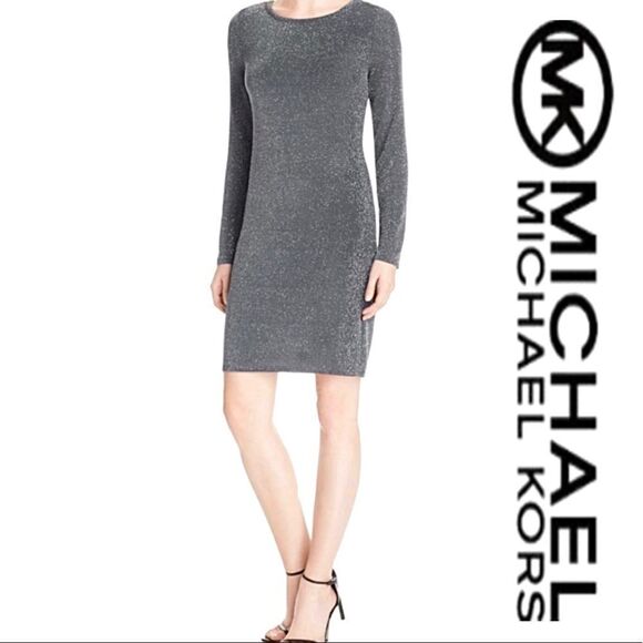 Michael Kors Sparkle Bodycon Mini Dress - Picture 1 of 9